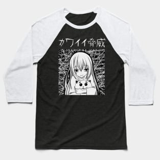 Menacing Girl Baseball T-Shirt